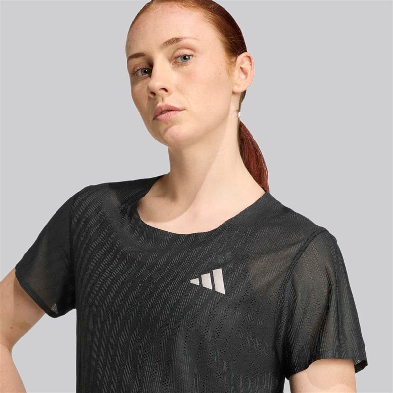 adidas Dame Adi365 Climacool+ Løbe T-shirt Sort/Grey Six - Billede 3