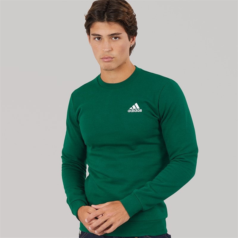 adidas Herre Essential Crew Sweatshirt Collegiate Green - Billede 1