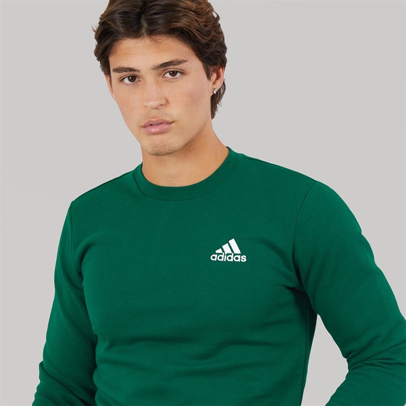 adidas Herre Essential Crew Sweatshirt Collegiate Green - Billede 3