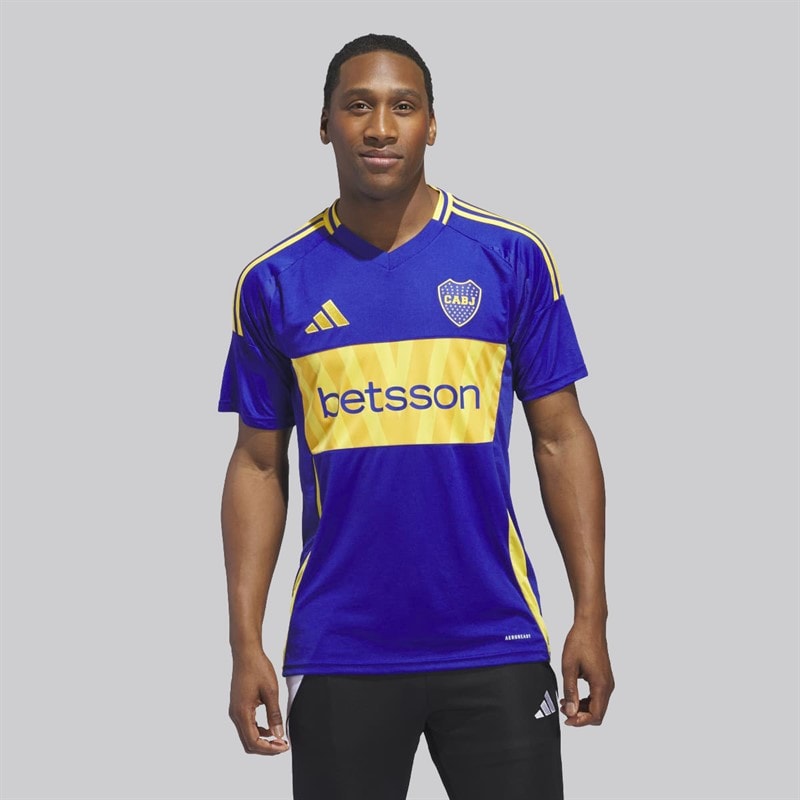 adidas Herre Cabj Boca Juniors 24/25 Hjemmebanetrøje Semi Lucid Blue/Bold Gold