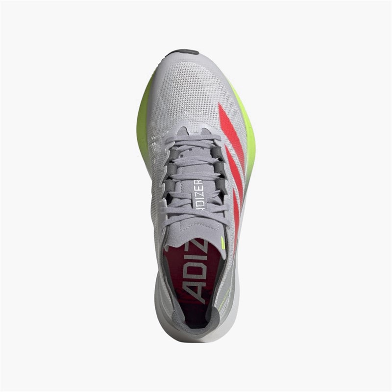 adidas Damers Adizero Boston 12 Lightstrike Pro Neutrale Løbesko Dash Grey/Lucid Red/Lucid Lemon - Billede 4