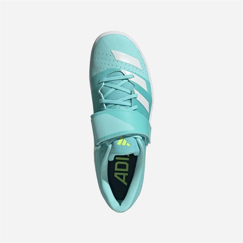 adidas Adizero Throws Cloudfoam Throwing Field Event Spikes Flash Aqua/Zero Metalic/Lucid Lemon - Billede 4
