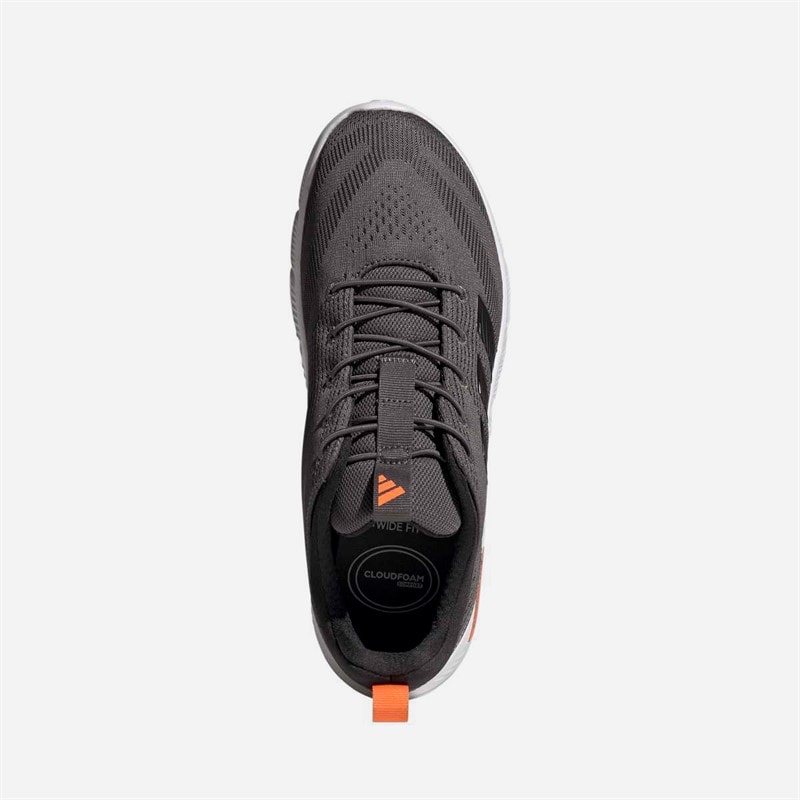 adidas Herre Cloudfoam Flex Rapidfit Træningssko Charcoal/Carbon/Lucid Orange - Billede 4