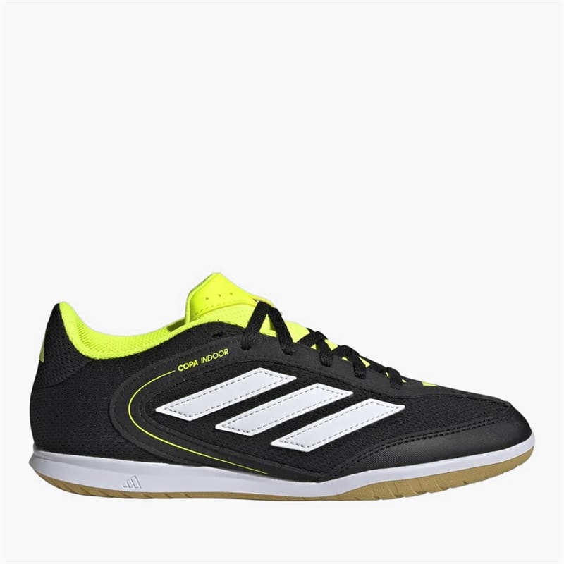 adidas Junior Copa Court League IN Indendørs Fodboldstøvler Core Black/Cloud White/Lucid Lemon