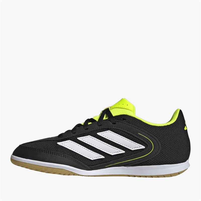 adidas Junior Copa Court League IN Indendørs Fodboldstøvler Core Black/Cloud White/Lucid Lemon - Billede 5