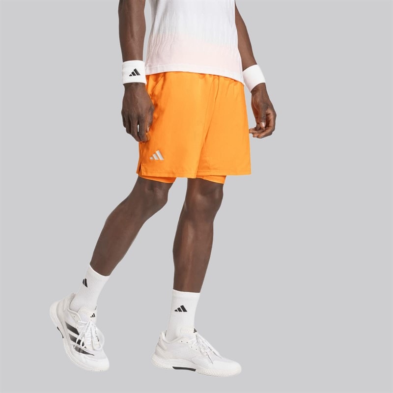 adidas Herre Club Climacool 2-i-1 Shorts Lucid Tangerine - Billede 1