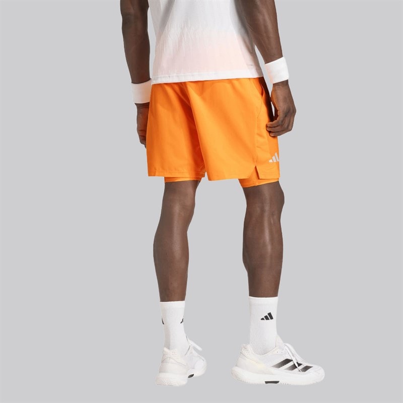 adidas Herre Club Climacool 2-i-1 Shorts Lucid Tangerine - Billede 2