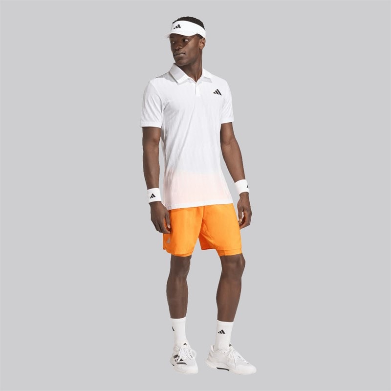 adidas Herre Club Climacool 2-i-1 Shorts Lucid Tangerine - Billede 4