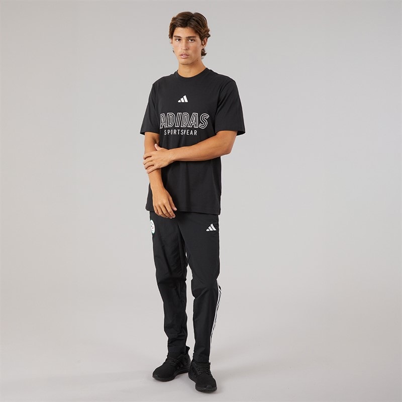 adidas Herre FAF Algeriet Præsentation Træningsbukser Sort - Billede 4