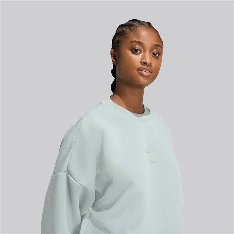 adidas Dame Future Icons 3 striber sweatshirt Wonder Sage - Billede 5