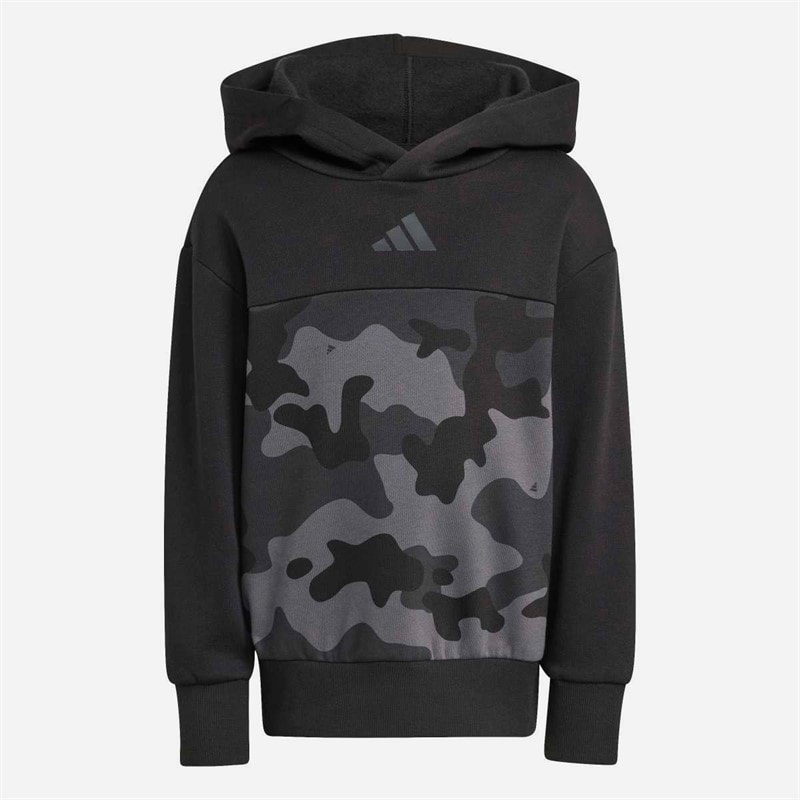 adidas Børne sæsonbestemte essentials camouflage træningsdragt Sort/Carbon - Billede 3