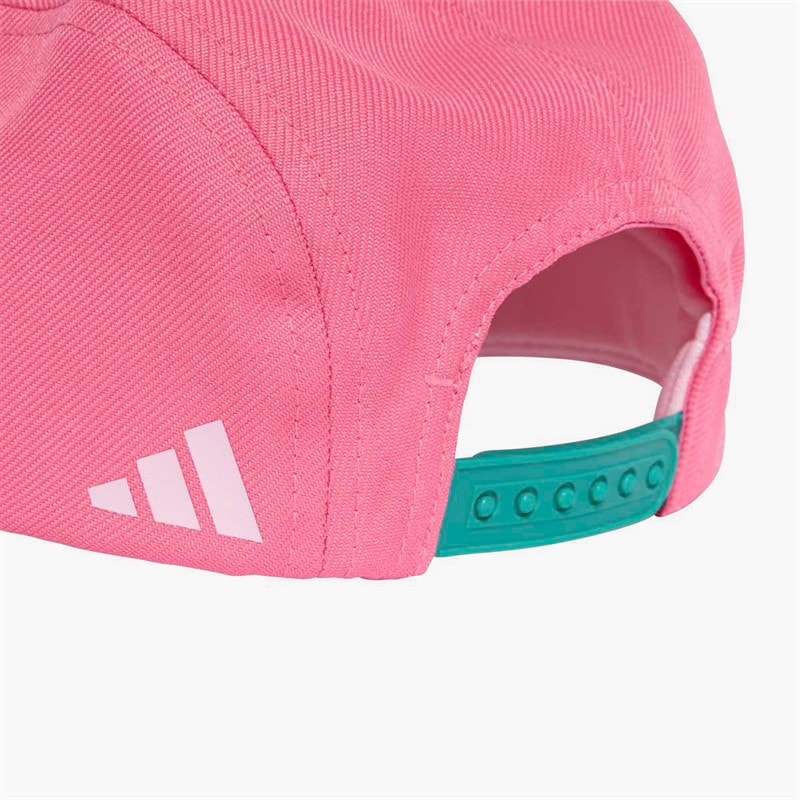 adidas Piger trykt kasket Pink Fusion/Pure Teal/Clear Pink - Billede 3