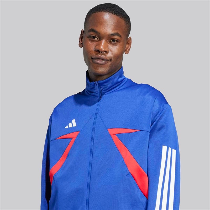 adidas Herre House Of Tiro Nations Pack Track Top Semi Lucid Blue/Pure Ruby/Hvid - Billede 5