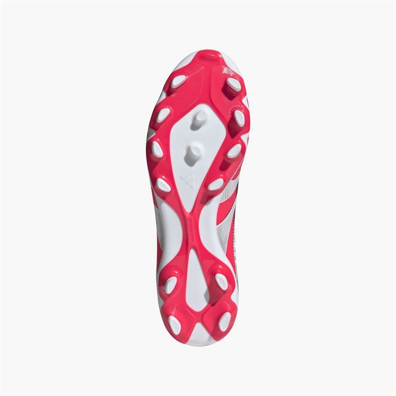 adidas Herre Predator League Ren Sejr Pakke MG Multi Ground Fodboldstøvler Lucid Red/Hvid/Sort - Billede 2