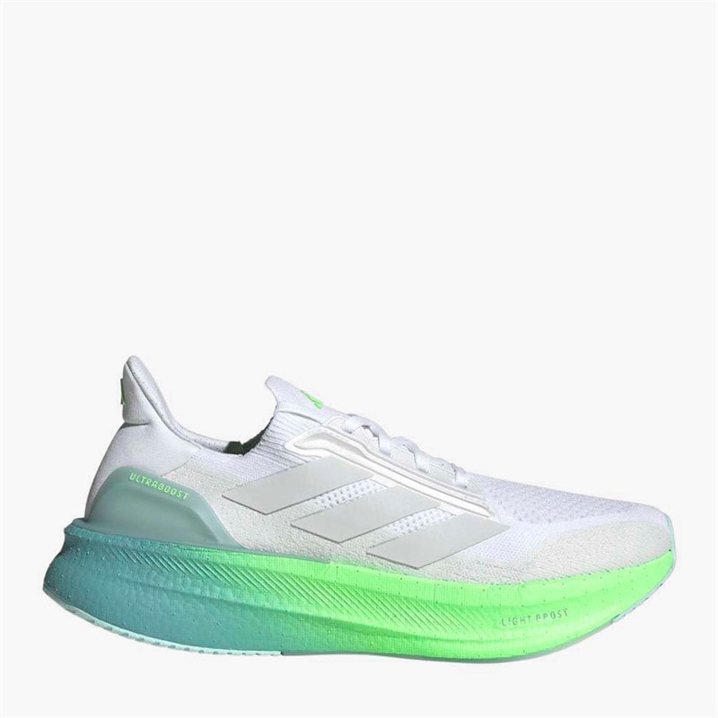 adidas Herre Ultraboost 5X Neutrale Løbesko Cloud White/Dash Grey/Lime Burst