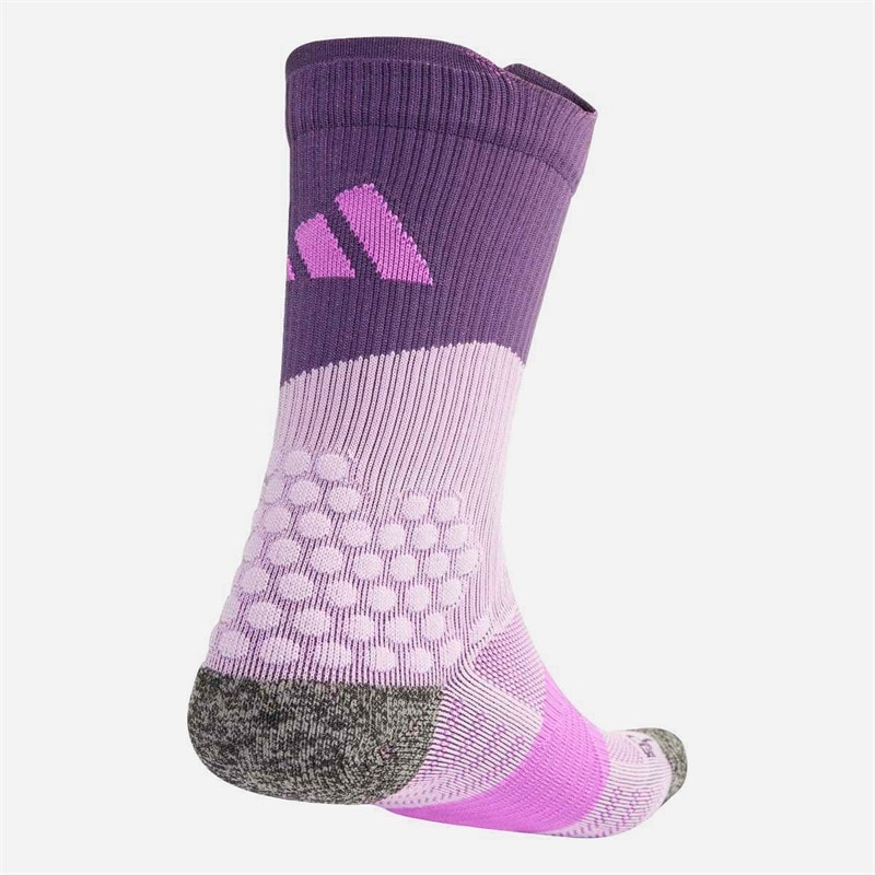 adidas RunXBoost Støddæmpende Løbestrømper i Crew Snit Powder Plum/Aurora Plum/Purple Burst - Billede 2