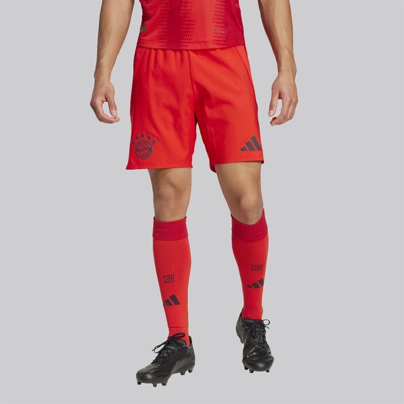 adidas Herre FCB FC Bayern München 24/25 Autentiske Hjemme Shorts Rød