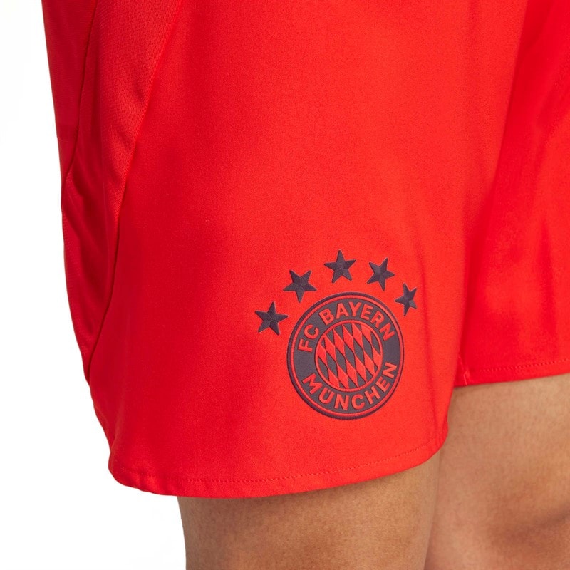 adidas Herre FCB FC Bayern München 24/25 Autentiske Hjemme Shorts Rød - Billede 3