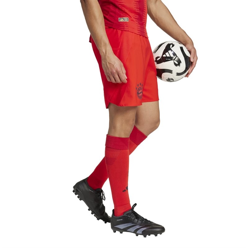 adidas Herre FCB FC Bayern München 24/25 Autentiske Hjemme Shorts Rød - Billede 5