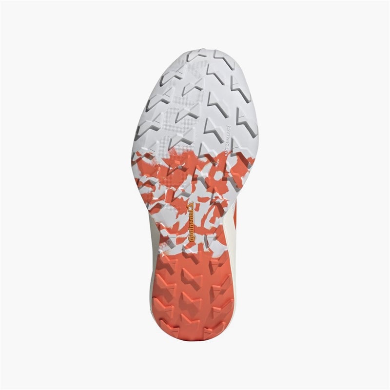 adidas Dame Terrex Agravic Speed Trail Løbesko Cloud White/Impact Orange/Dash Grey - Billede 2