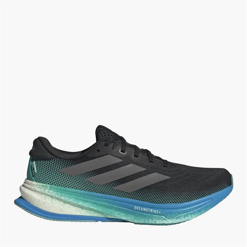adidas Herre Supernova Rise 2 Neutrale Løbesko Core Black/Iron Metallic/Glory Green