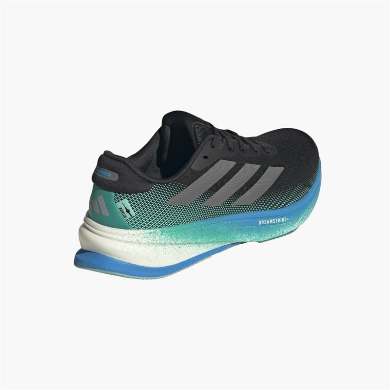 adidas Herre Supernova Rise 2 Neutrale Løbesko Core Black/Iron Metallic/Glory Green - Billede 3