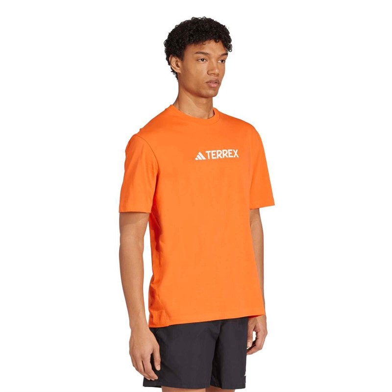 adidas Herre Terrex Classic Logo T-shirt Semi Impact Orange - Billede 4
