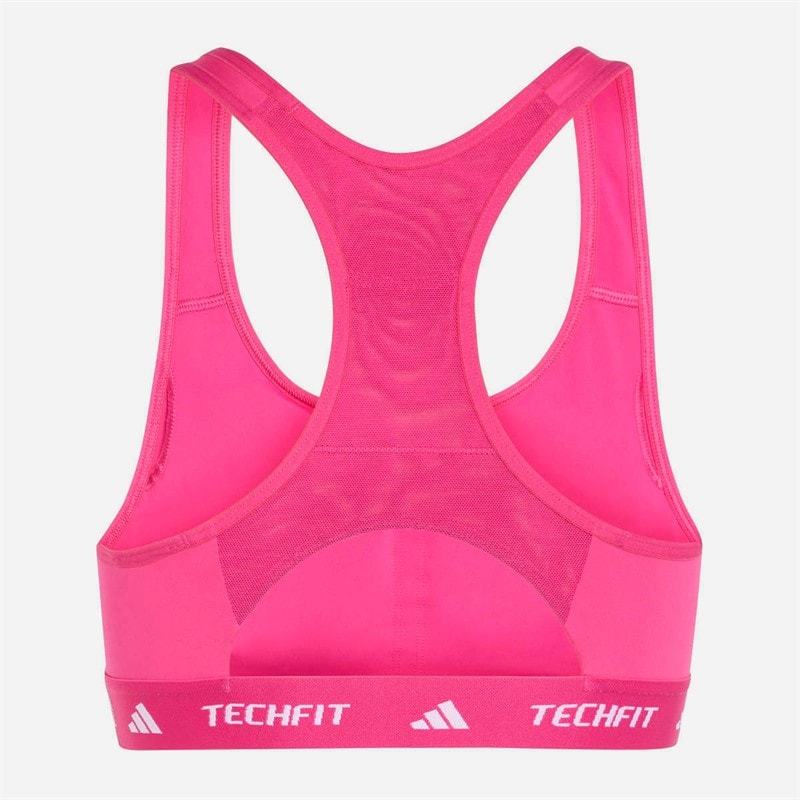adidas Dame Techfit Mellem støtte Sports bh Real Magenta - Billede 2