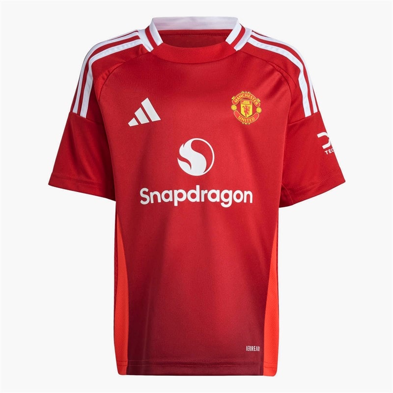 adidas Børn MUFC Manchester United 24/25 Hjemme Mini Sæt Mufc Red - Billede 4