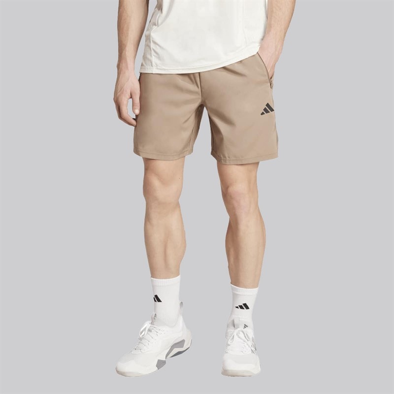 adidas Herre Train Essentials Vævede Træningsshorts Chalky Brown/Sort - Billede 1
