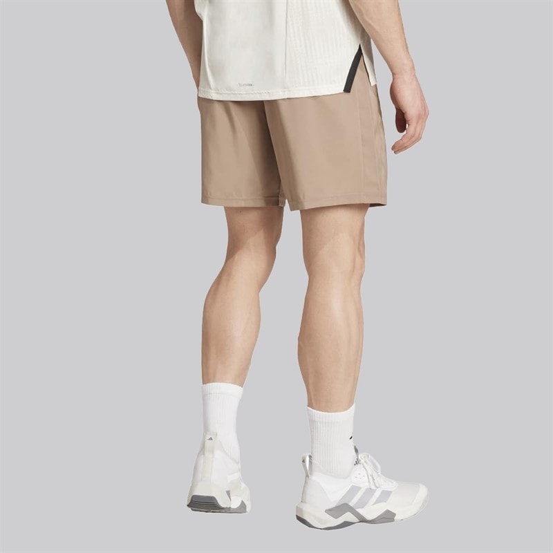 adidas Herre Train Essentials Vævede Træningsshorts Chalky Brown/Sort - Billede 2