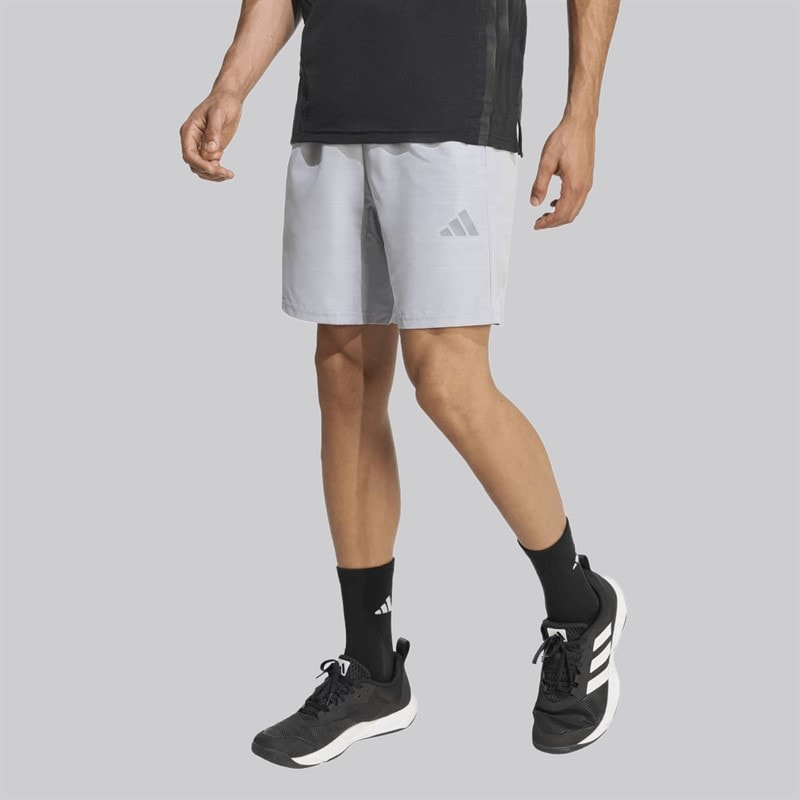 adidas Herre Workout Essentials Base Melange Vævede Shorts Halo Silver Mel - Billede 1