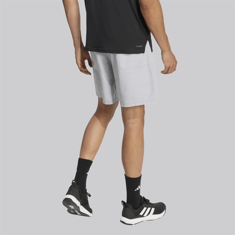 adidas Herre Workout Essentials Base Melange Vævede Shorts Halo Silver Mel - Billede 2