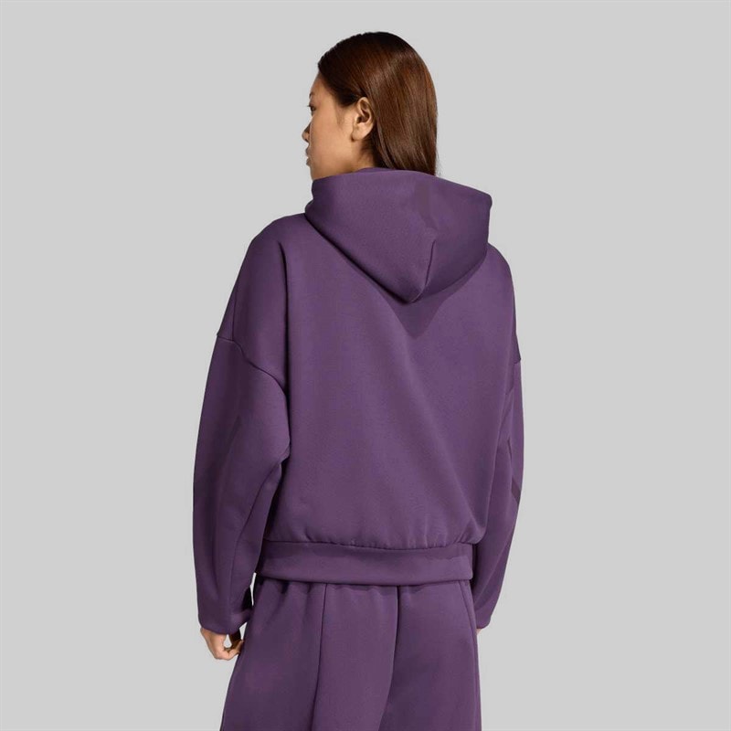 adidas Dame Z.N.E Fuld lynlås hættetrøje Aurora Plum - Billede 2