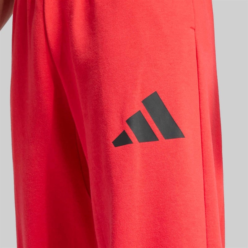 adidas Herre Essentielle Vide Ben 3 Stribe Logo Joggingbukser Pure Ruby/Sort - Billede 3