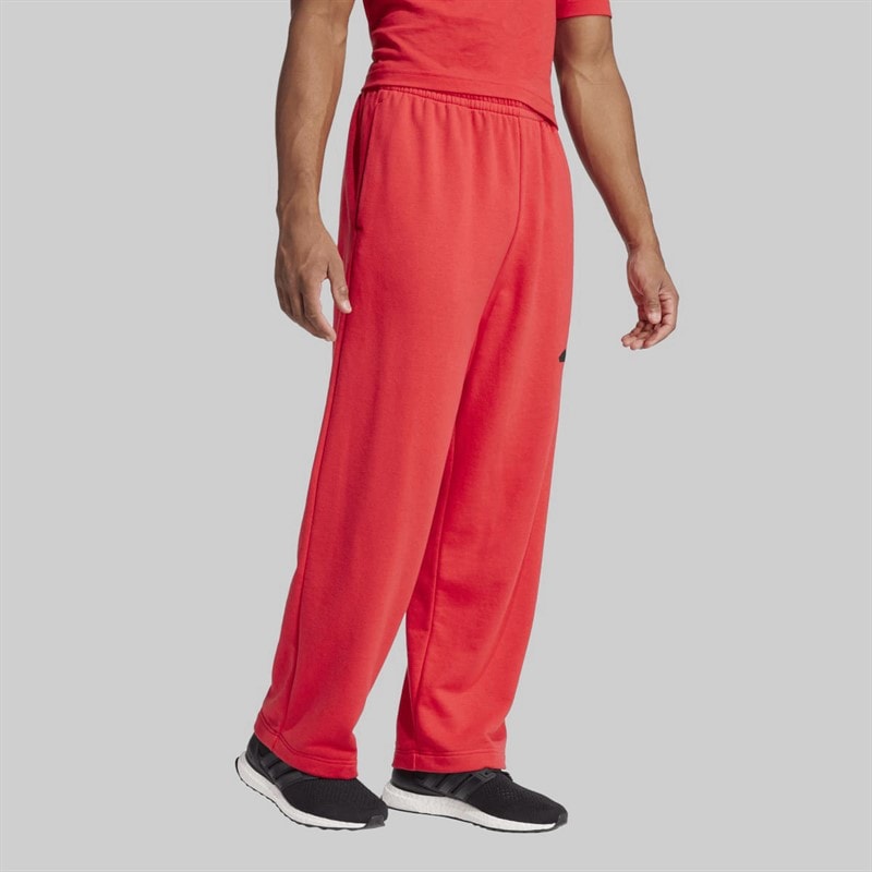 adidas Herre Essentielle Vide Ben 3 Stribe Logo Joggingbukser Pure Ruby/Sort - Billede 5