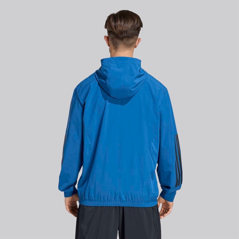 adidas Herre Tech Essentials Trænings Fuld Lynlås Hættetrøje Dusky Petrol - Billede 2