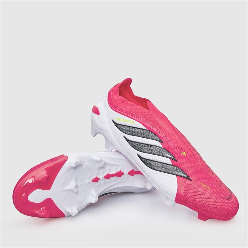 adidas Herre Predator League snøreløse født til målpakke FG fast bund fodboldstøvler Lucid Red/Core Black/Cloud White - Billede 1