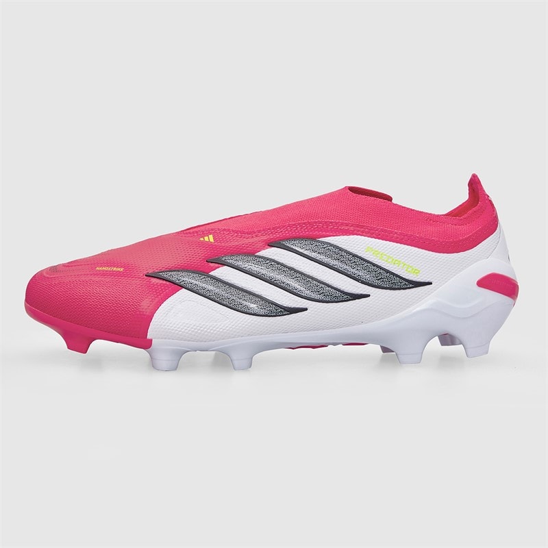 adidas Herre Predator League snøreløse født til målpakke FG fast bund fodboldstøvler Lucid Red/Core Black/Cloud White - Billede 2