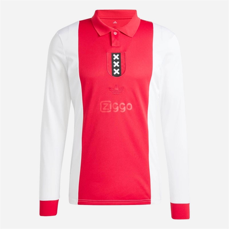 adidas Herre AFC Ajax Amsterdam 125 års jubilæum langærmet trøje Hvid