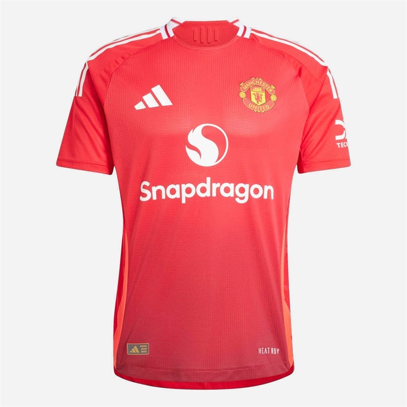 adidas Herre MUFC Manchester United 24/25 Hjemme Ægte Trøje Mufc Red/Bright Red