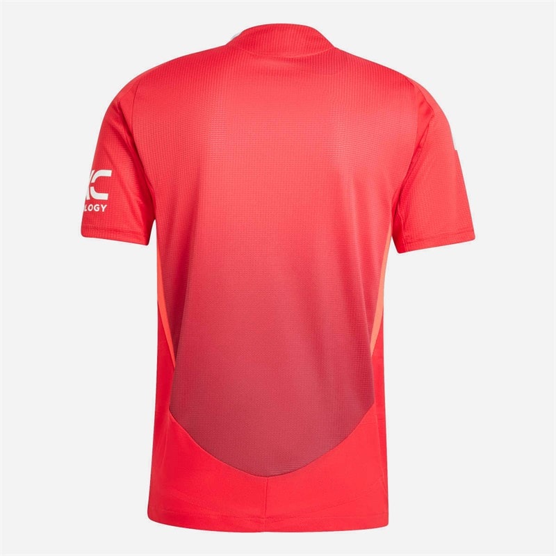 adidas Herre MUFC Manchester United 24/25 Hjemme Ægte Trøje Mufc Red/Bright Red - Billede 2