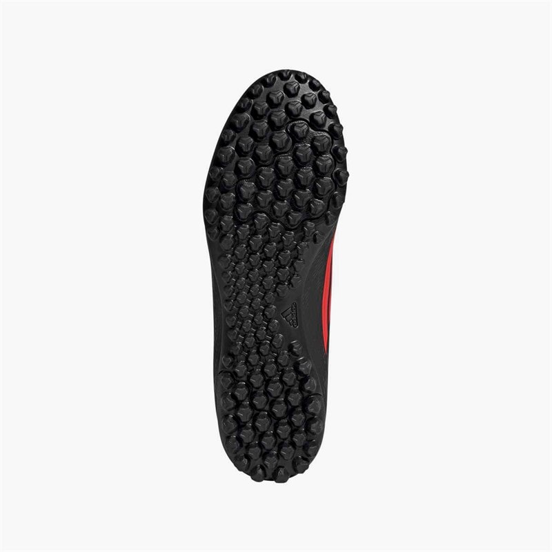 adidas Herre F50 Club Mid Cut Stealth Victory Pack TF Kunstgræs Fodboldstøvler Core Black/Lucid Red/Sort - Billede 2