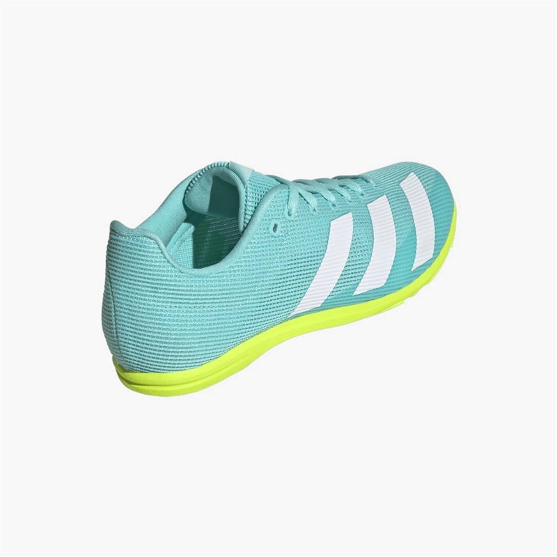 adidas Junior Adizero Allroundstar Løbesko til baneløb med pigge Flash Aqua/Cloud White/Lucid Lemon - Billede 3