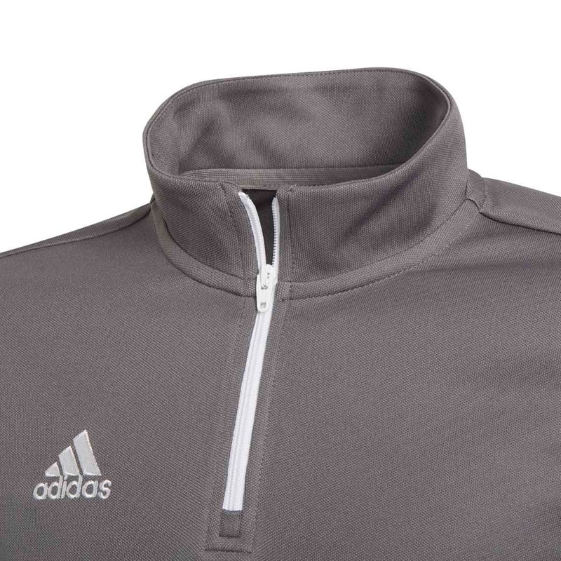 adidas Drenge Junior Entrada 22 1/4 Zip Træningsbluse Team Grey Four - Billede 3