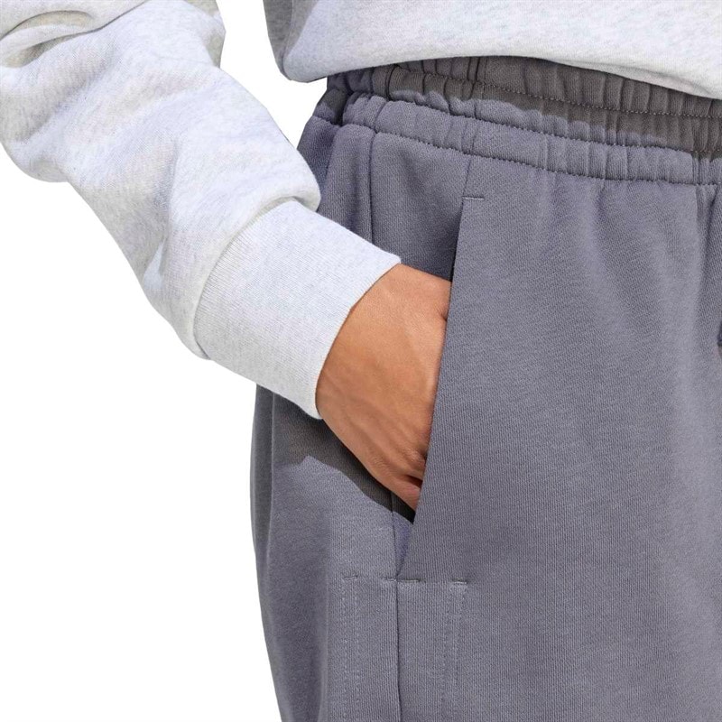 adidas Dame 3 striber Studio løs pasform fleece shorts Aurora Onix - Billede 5