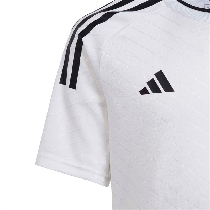 adidas Junior Drenge Campeon 23 T-shirt Hvid/Sort - Billede 3