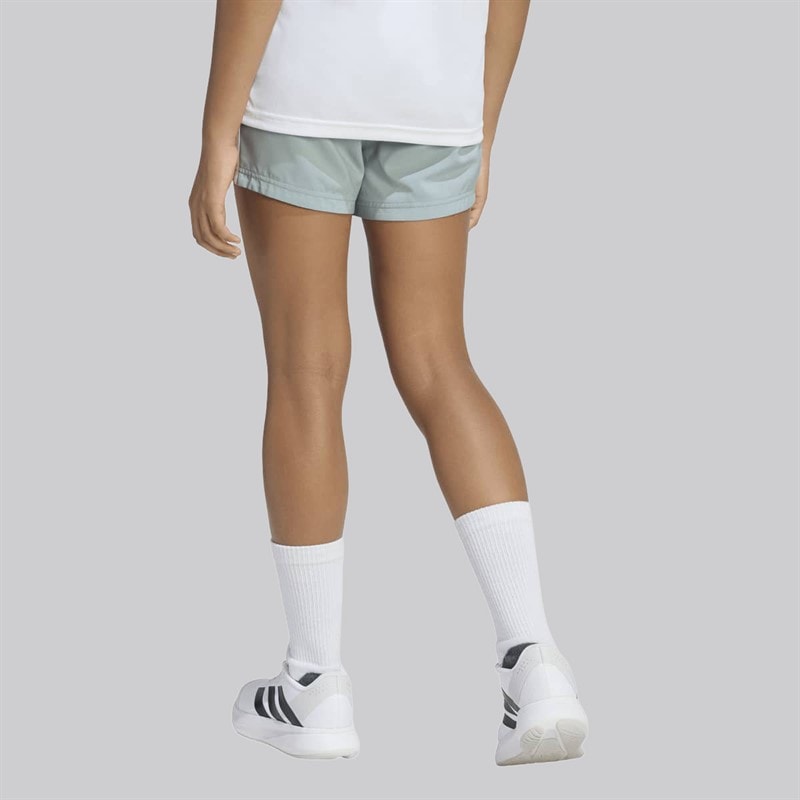 adidas Junior Piger Træn Essentielle 3-Striber Shorts Wonder Sage/Hvid - Billede 2