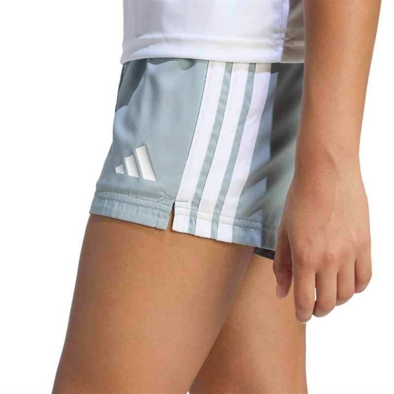 adidas Junior Piger Træn Essentielle 3-Striber Shorts Wonder Sage/Hvid - Billede 3