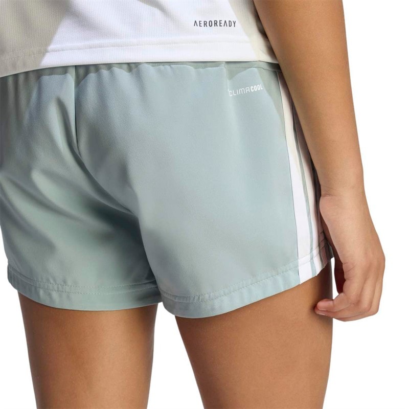 adidas Junior Piger Træn Essentielle 3-Striber Shorts Wonder Sage/Hvid - Billede 5